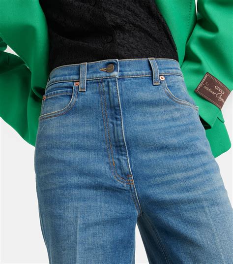 gucci mens flare jeans|gucci tapered jeans.